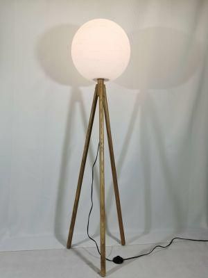 Factory Customized Modern New Design Silk Shade Standing Bedroom Floor Lamp for Hotel