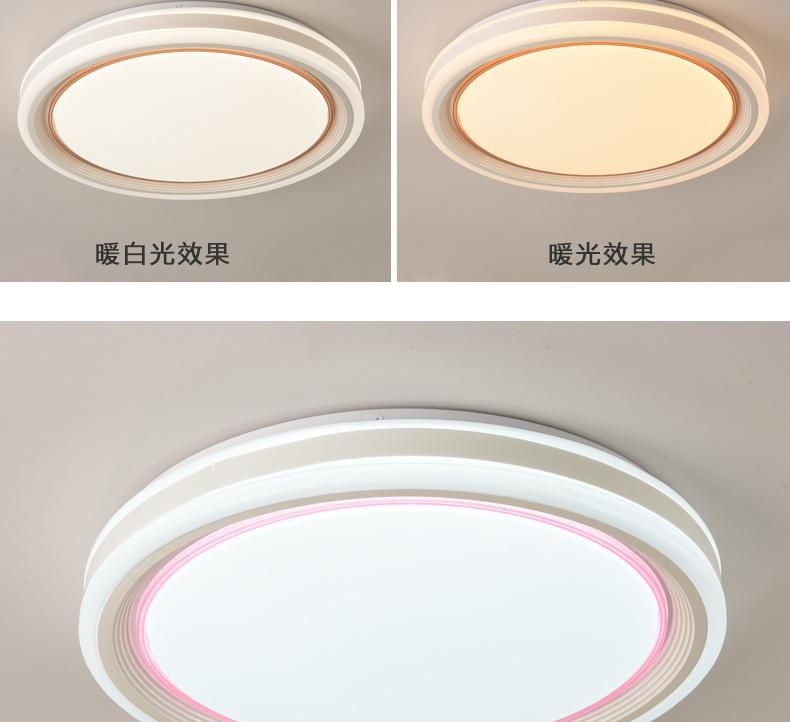 72W Indoor LED Home Style Ceiling Round Drop Chandelier for Living Room