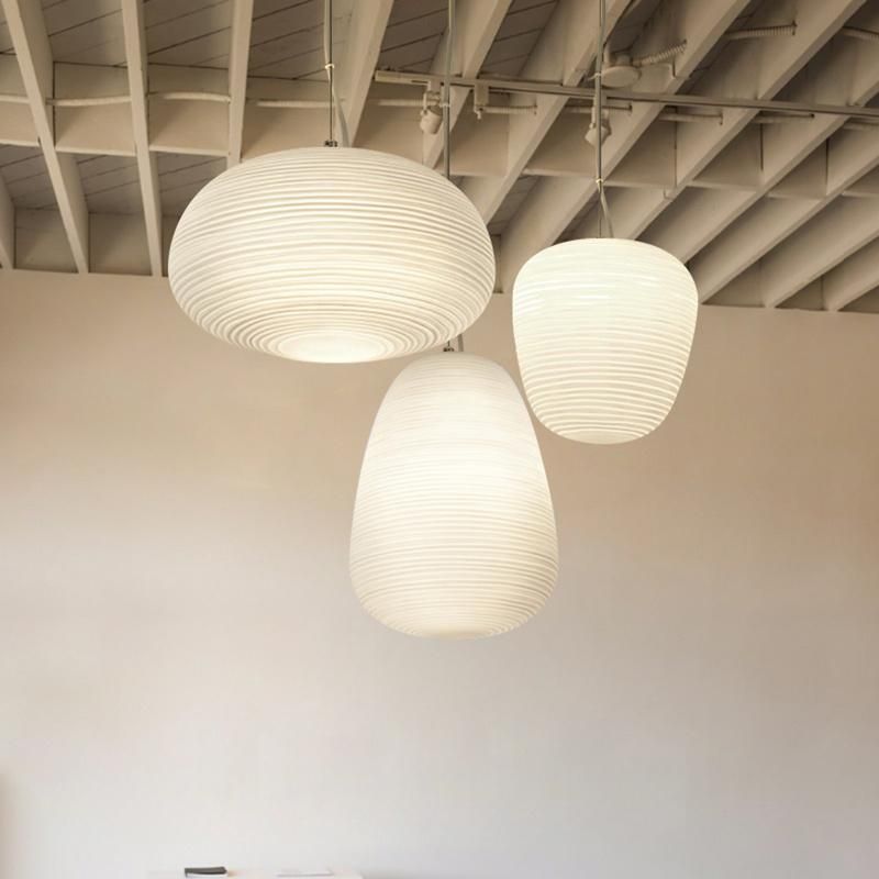 Nordic Lamps and Lanterns Creative Simple White Glass Lampshade Pendant Lamp