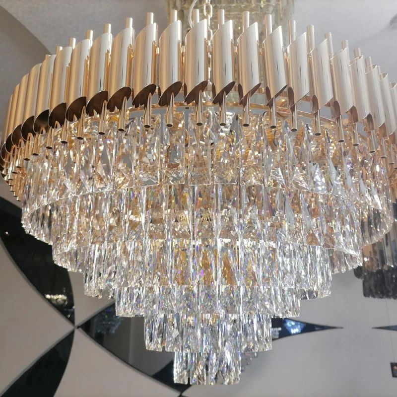 Luxury Style Hotel Lobby Hanging Large Lighting Crystal Chandelier