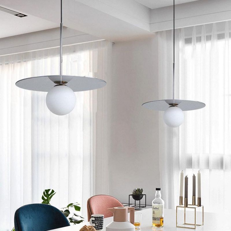 Modern Glass Lamp LED Loft Nordic Minimalist Pendant Lamp Restaurant ceiling Chandelier Bedroom Pendant Lamp (WH-AP-214)