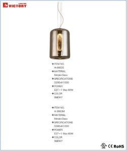 Round Simple Glass Pendant Lamp for Indoor Lighting