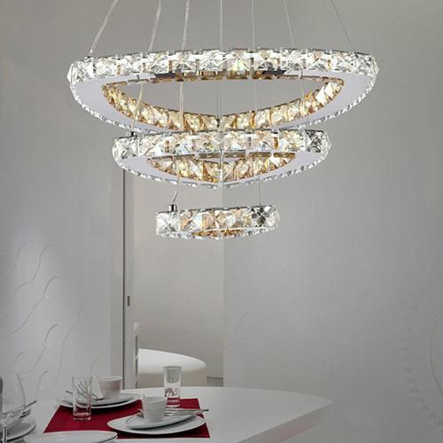 K5 Crystal Modern LED Chandeliers Light for Living Room 