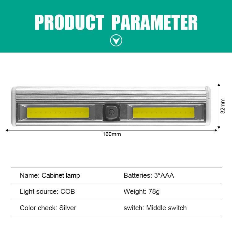 Battery Operated Portable Magnetic LED Wall Light