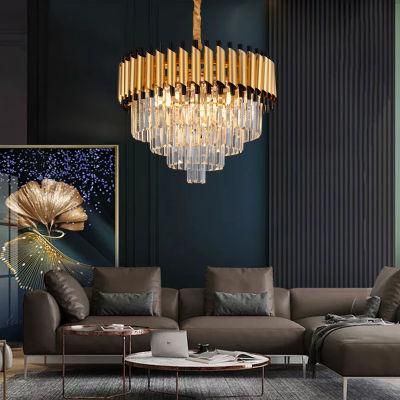 LED Modern Decorative Crystal Chandelier Ceiling Hotel Indoor Hanging Pendant Light