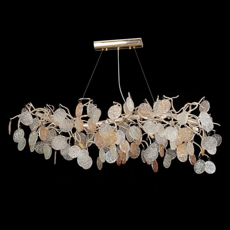 2022 Luxury Crystal Lamp Post Modern Copper Living Room Chandelier Creative Bedroom Lamp Simple Dining Room Lighting