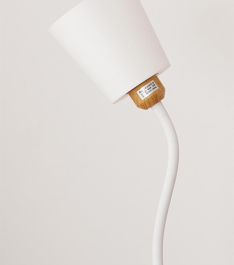 Nordic White Black Wood Color Floor Lamp Modern E27 Floor Lamps Standing Simple LED Corner Floor Lamp (WH-MFL-23)