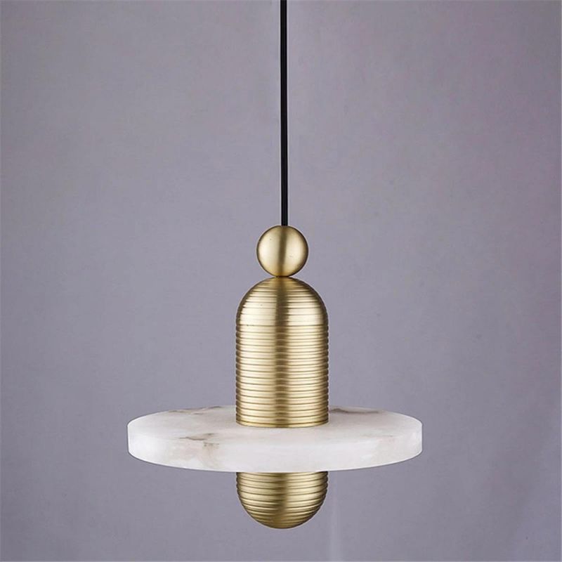 Modern Kitchen Decorative Stainless Steel Hanging Marble Chandelier Pendant Lighting