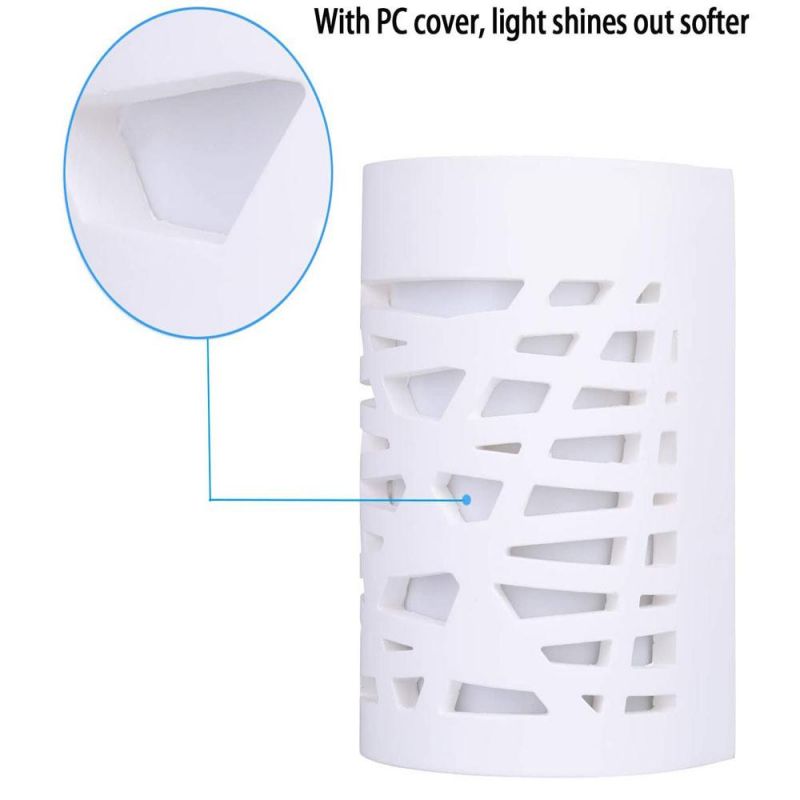 White Wall Sconce LED Wall Sconce Warm White Sconce Wall Lighting LED Wall Sconce Frosted Cover Bedroom Hallway Stairway Porch Office Hotel