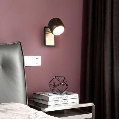 Bedside Wall Lamp Creative Personality Study Rotate Living Room Background Wall Light
