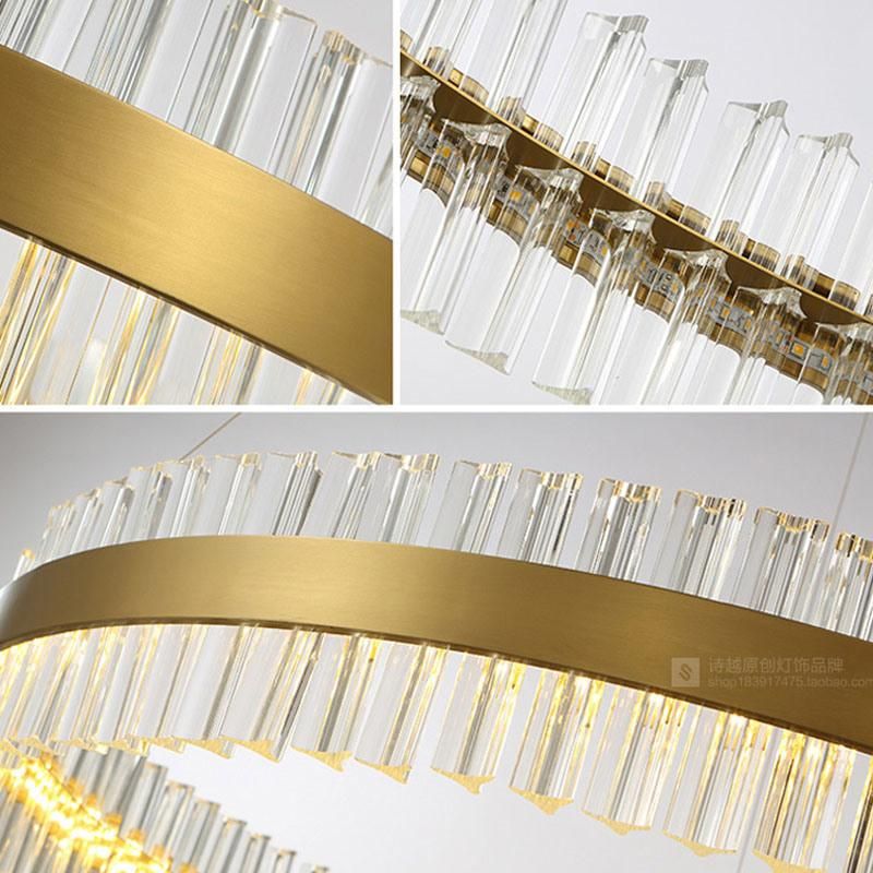 Round Fashion Modern Designer Living Room Bedroom Dining Room Luxury Pendant Chandelier Lamp