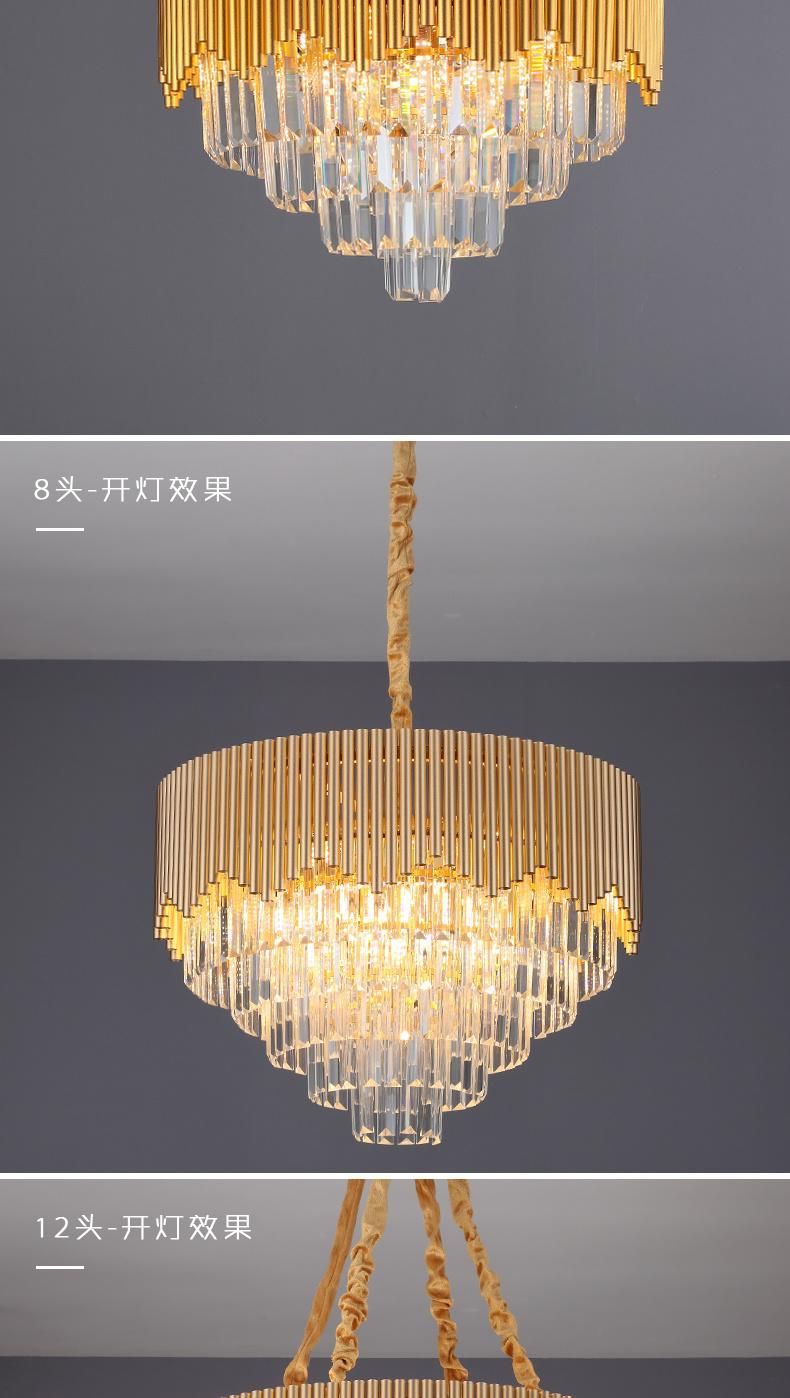 Chandliers Chandelier Big Loxary Crystal Pendant Chandelier Lamp for Hotel Project