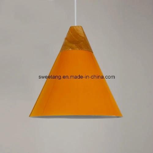 Modern Pendant Lighting with Wood for Restaurant Hanging Lamp E27