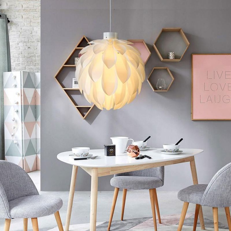 Nordic Pendant Lamp Design White Pinecone Creative Acrylic Lamp for Dining Room Kitchen Bar Pendant Light (WH-AP-107)