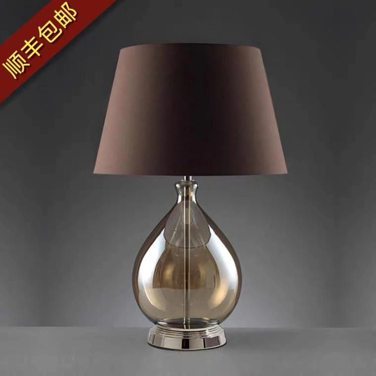 North Europe Modern Simple Creative Bedroom Bedside Lamp Living Room American Glass High End Touch Luxury Table Lamp
