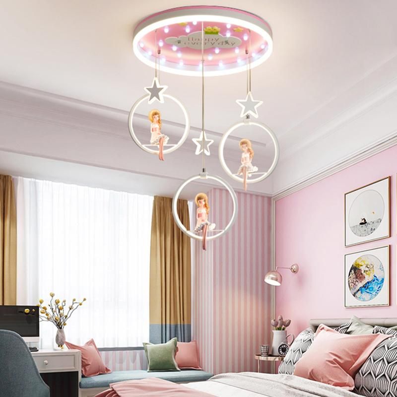 Nordic Girl Bedroom Decor LED Lights for Room Indoor Girl Room Chandelier Lighting (WH-MA-138)