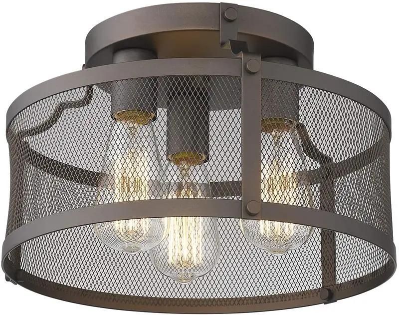 Nordic Retro Industrial Lighting Indoor Living Room Wrought Iron LED Ceiling Lamp