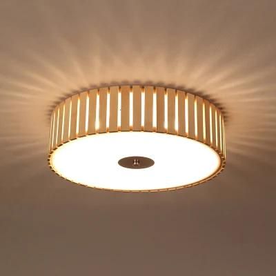 Handmade Bamboo Ceiling Lights. Round D48cm Living Room Bedroom Art Deco Lighting (WH-WA-32)