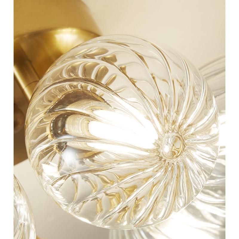 Copper Ceiling Lamp Warm Romantic Simple Modern Living Room Light Luxury Bedroom Lamp