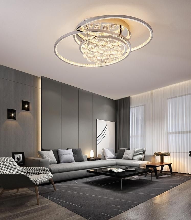 Nordic Modern Luxury Indoor Bedroom Crystal Simple Ceiling Lamp