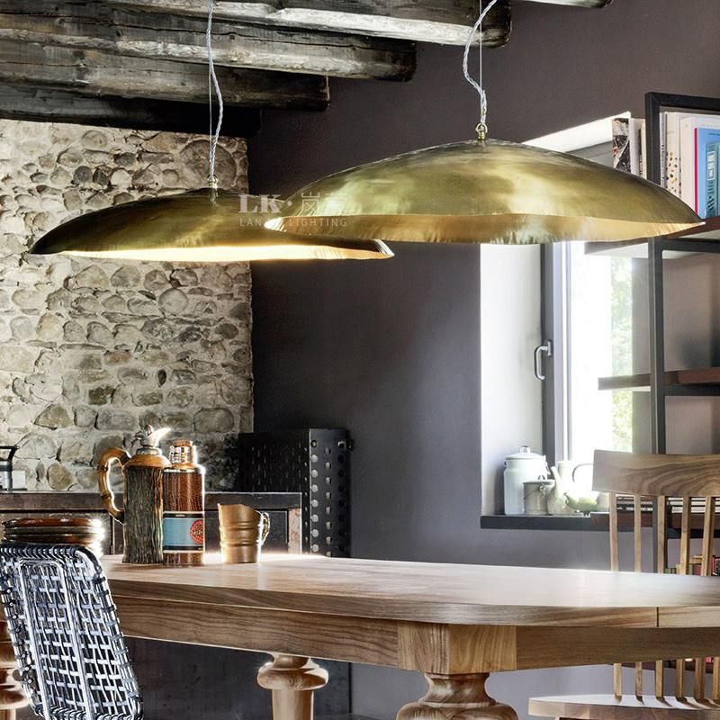 Simple American Retro Pendant Light Petals Lotus Leaf Pendant Light Post-Modern and Designer Suspension Light (WH-AP-203)