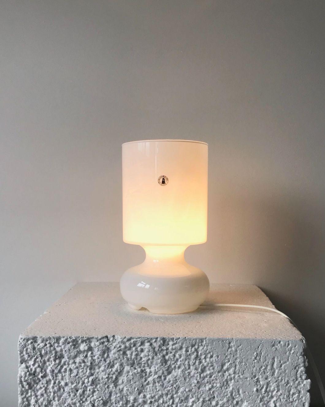 Glass Table Lamp Lykta Light Handmade Retro