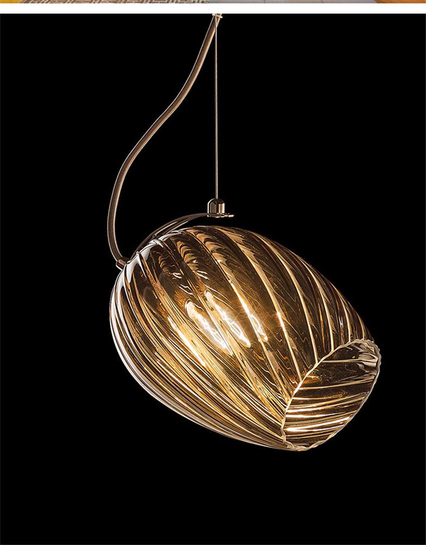 Nordic Glass Pendant Lights Pineapple Light Restaurant Bedroom Pendant Light Bedside Bar Suspension Lamp (WH-AP-115)