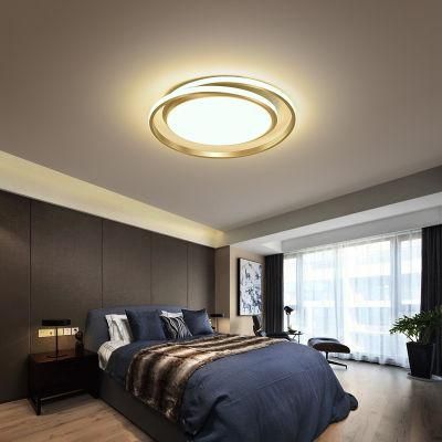 Modern Decorative LED Ceiling Lamp Light with Black and White Double Frame, Good for Living Room, Bedroom, Corridor