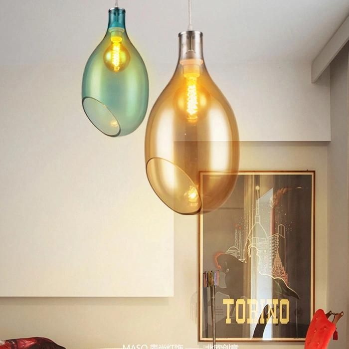 Art Glass Pendant Lights Fixtures for Indoor Home Dining Room Kitchen (WH-GP-05)