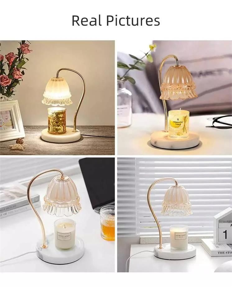 Plug-in Electric Candle Melting Wax Warmer Fragrance Lamp Table Light Bedroom Aromatherapy Lamp