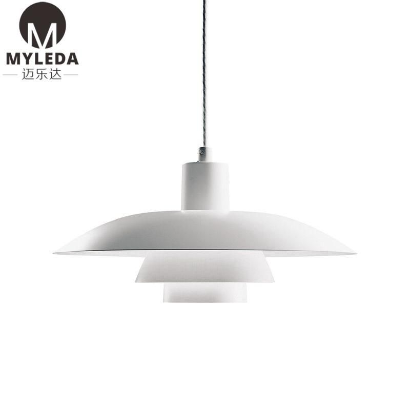 Interior White Metal Modern Pendant Hanging Decorative Light
