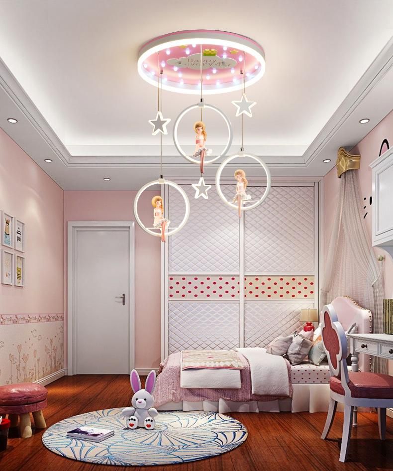 Nordic Girl Bedroom Decor LED Lights for Room Indoor Girl Room Chandelier Lighting (WH-MA-138)