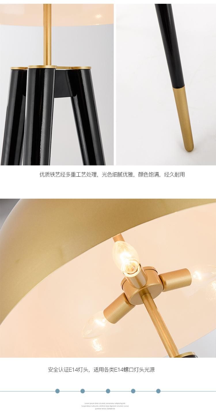 Designer Creative Office LED Floor Lamp Simple Metal Villa Living Room Lamp Designer Tripod Lighting (WH-MFL-44)