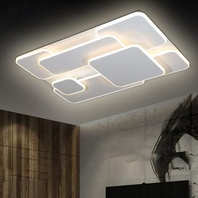 Modern Simple Bedroom LED Ceiling Lamp Living Room Dining Room Square Lamps