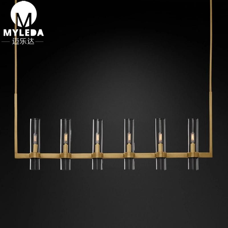 Industrial Modern Minimalist Simple Matte Brushed Brass Pendant Lighting