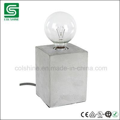 Colshine Industrial Portable Cement Cube Base Table Lamp