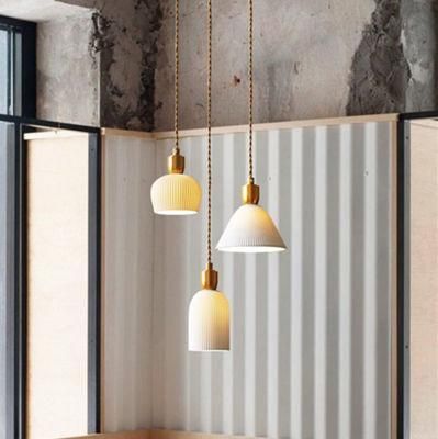 Vintage Pendant Lights Ceramic Bedroom Living Room Langley Porcelain Bottle Pendant Lamp (WH-AP-293)