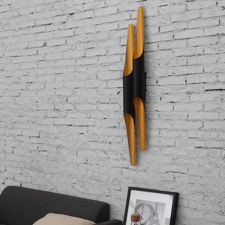 Black LED Wall Lamp up and Down Wall Bedside Wall Lamp