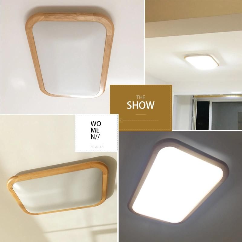 Simple Bent Wood Ceiling Light Fixtures for Indoor Home Lighting Lamp (WH-WA-08)