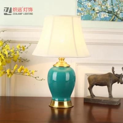 Zealamp Lighting Ceramic Lamps Blue Table Light Handmade (TL8038)