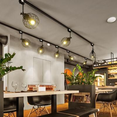 Chrome Industrial Pendant Light LED Spot Pendant Lamp Fixtures Black White Color (WH-VP-35)