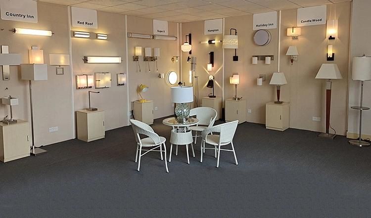 Jlf-426 Nickel 3-Light Floor Standing Lamp with Acrylic Shelves