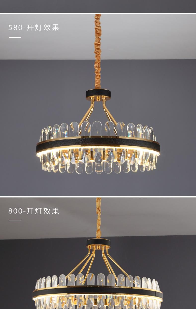 Modern Luxury Crystal Ceiling Light for Living Room Reading Room Decoration Lighting
