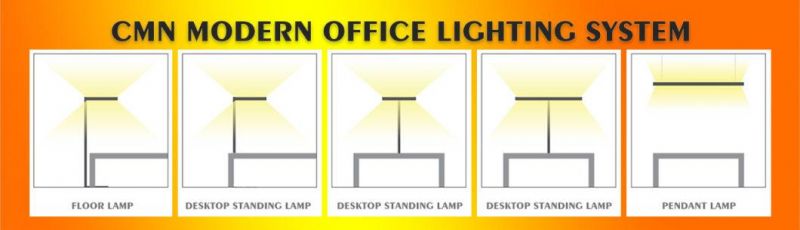 Cmn Lighting Popular Germany Style Direct& Indirect Desktop Standing Lamp for Modern Office