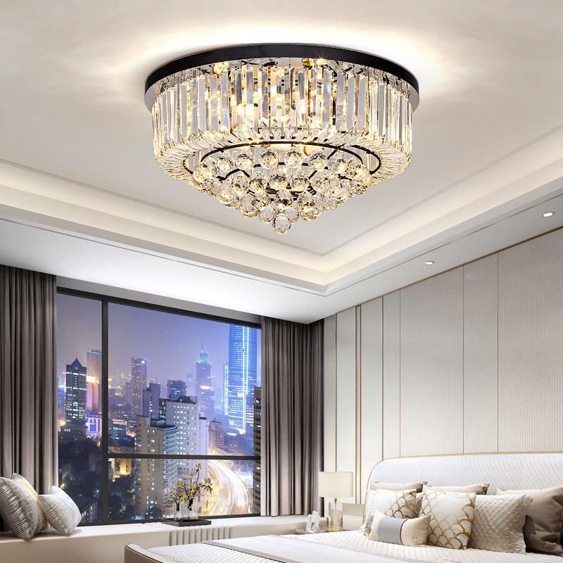 Modern LED Ceiling Lights Fixtures K9 Crystal Lamp for Living Room Ceiling LED Lamp (WH-CA-74)