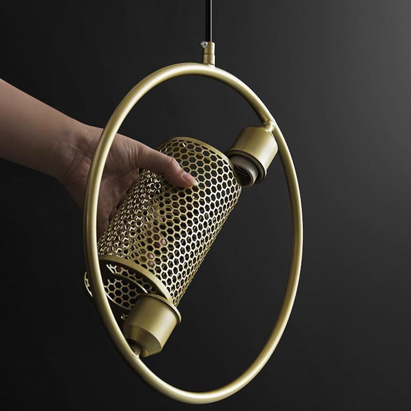Simple Round Pendant Light Industrial Creative Personality Bedroom Cafe Decorative Postmodern Pendant Lamp (WH-AP-110)