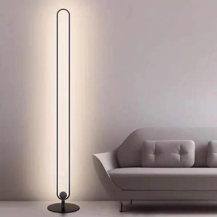 Home Lighting Modern Color Changing Floor Light Aluminum Simple Bedroom Tude Standing LED Floor Lamp