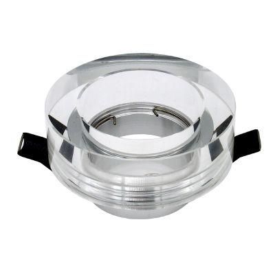 Round Crystal Fixed Aluminum Halogen LED Spot Light Fixture Frame (LT2126)