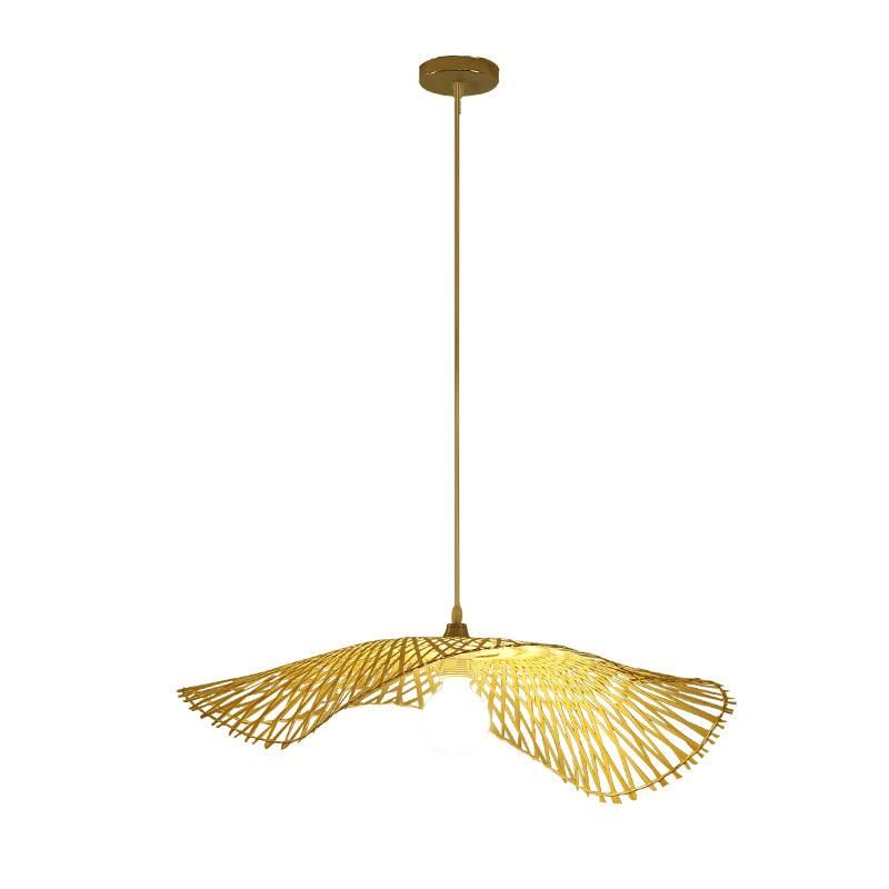 Wooden Bulb Restaurant Mall Chandelier Dining Room Pendant Lamp Light