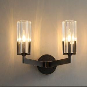 Copper with Crystal Shade Corridor Wall Mounted Light Zhongshan Guzhen